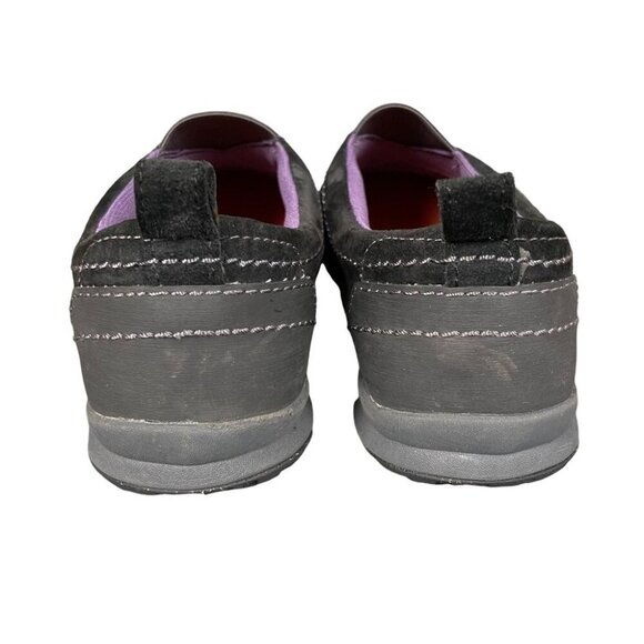 Merrell Women's Albany Black Mocs Sneakers Gray Purple Stretch Slip On Size 7 - Picture 8 of 14